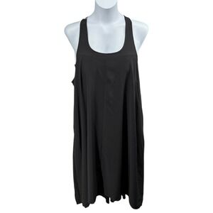 Halara Black Racerback Midi Dress Built-In Bra Size 1X NWT